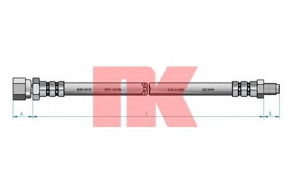 853324 NK tubo flexible de frenos trasero