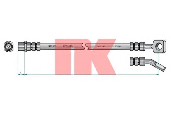 853673 NK tubo flexible de frenos trasero