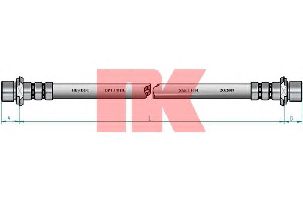 8545183 NK tubo flexible de frenos trasero