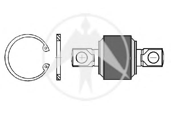 Silentblock para barra Panhard trasera 68041 Sidem