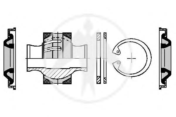 68543 Sidem kit de reparación, brazos de suspensión