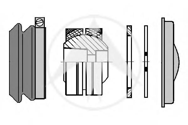 14242 Sidem kit de reparación, brazos de suspensión