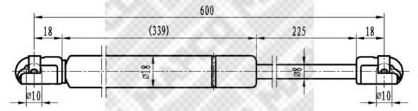 MH71583 Meha amortiguador maletero