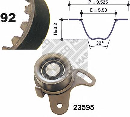 73533 Mapco kit de distribución