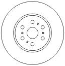 Disco de freno delantero para Mitsubishi Pajero  (K90)