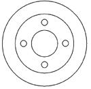 Disco de freno delantero para Nissan Micra  (K11)
