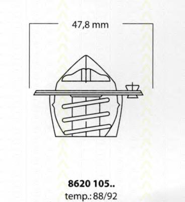 Termostato refrigerante Triscan 862010588