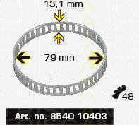 Anillo ABS Triscan 854010403 precio, desde 5,79 EUR