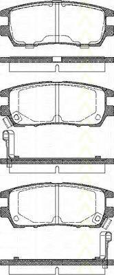 811042003 Triscan pastillas de freno traseras
