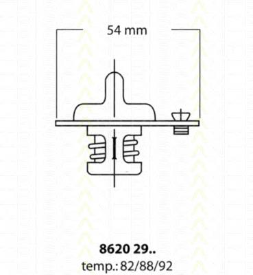 Termostato 86202982 Triscan