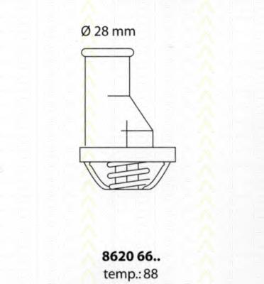 86206688 Triscan termostato, refrigerante