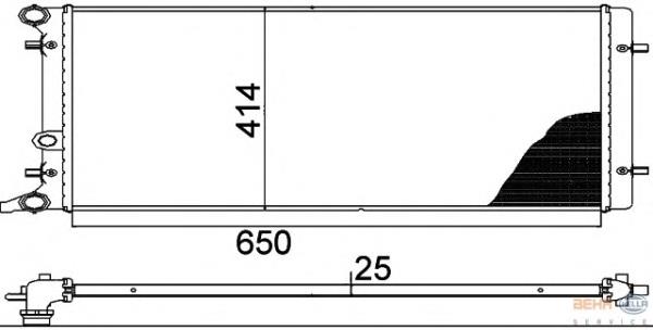 8MK376888784 HELLA Refrigeración del motor