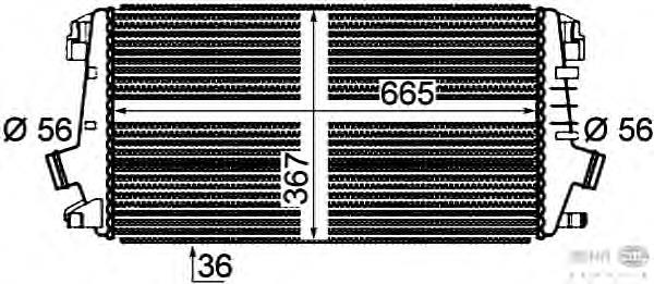 8ML376777281 HELLA Radiador de intercooler