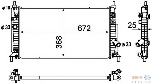 R2AH1520Y Mazda radiador