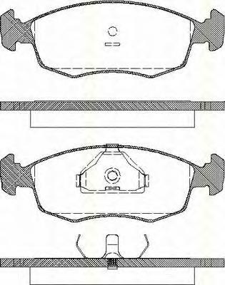811016868 Triscan pastillas de freno delanteras