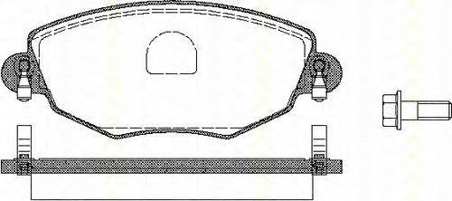 811016005 Triscan pastillas de freno delanteras