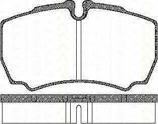 811015029 Triscan pastillas de freno traseras