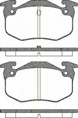 811010943 Triscan pastillas de freno delanteras