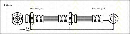 8150 14138 Triscan tubo flexible de frenos