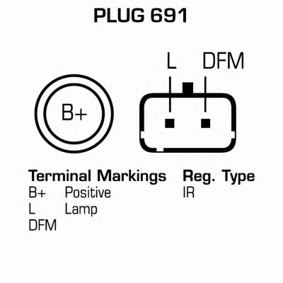 DRA3755 Delco Remy alternador