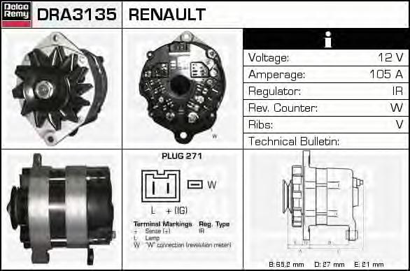 DRA3135 Delco Remy