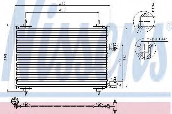 Aire acondicionado capacitor Nissens 94723 precio, desde 82,92 EUR
