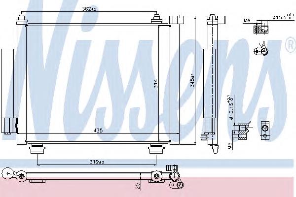 4707313 Opel condensador aire acondicionado