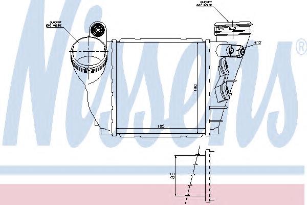 96487 Nissens Radiador de intercooler