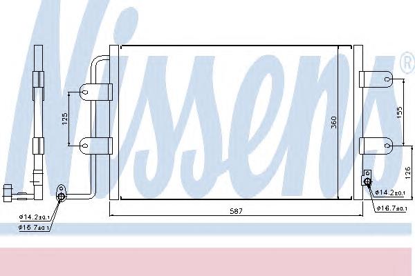 940305 Nissens condensador aire acondicionado