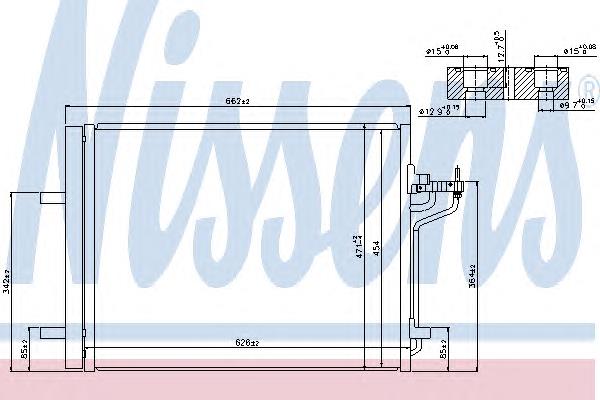 Condensador aire acondicionado 940183 Nissens