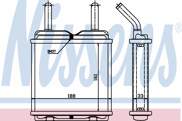 1806107 Opel radiador de calefacción