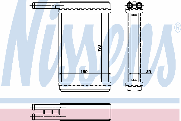 Radiador de calefacción 71753 Nissens