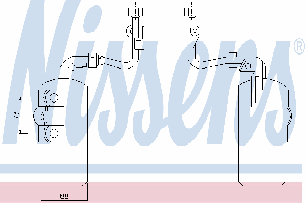 Receptor-secador del aire acondicionado 95384 Nissens