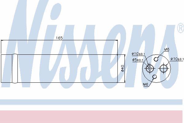 Receptor-secador del aire acondicionado 95481 Nissens