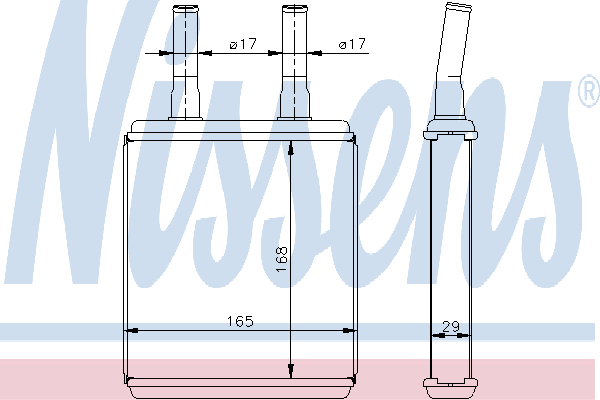 77604 Nissens radiador de calefacción