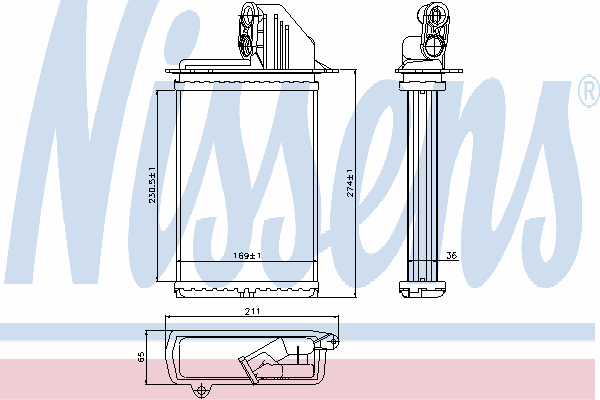 Comprar 70509 Nissens Radiador calefacción