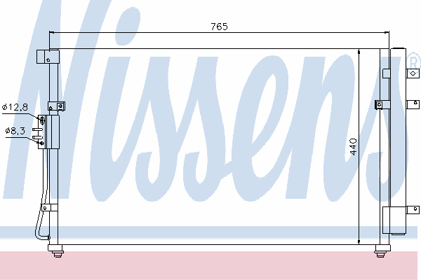 Condensador aire acondicionado 94868 Nissens