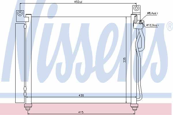 94828 Nissens condensador aire acondicionado