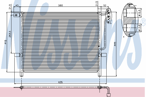 94894 Nissens condensador aire acondicionado