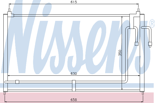 Condensador aire acondicionado 94786 Nissens