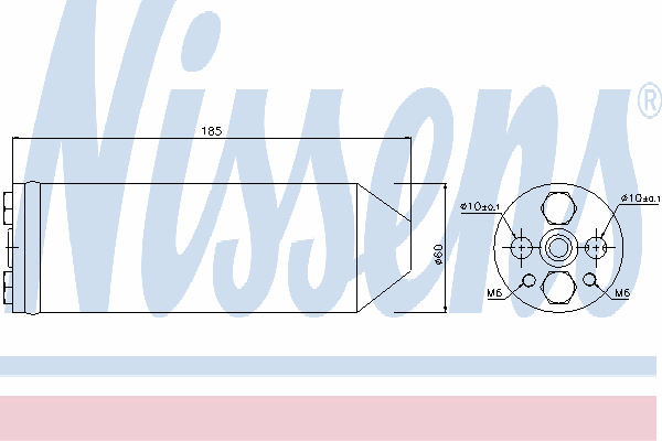 Receptor-secador del aire acondicionado 95191 Nissens