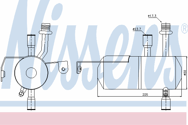 Receptor-secador del aire acondicionado 95353 Nissens