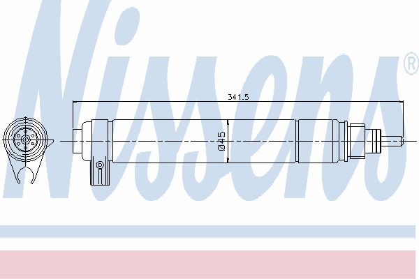 Receptor-secador del aire acondicionado 95346 Nissens