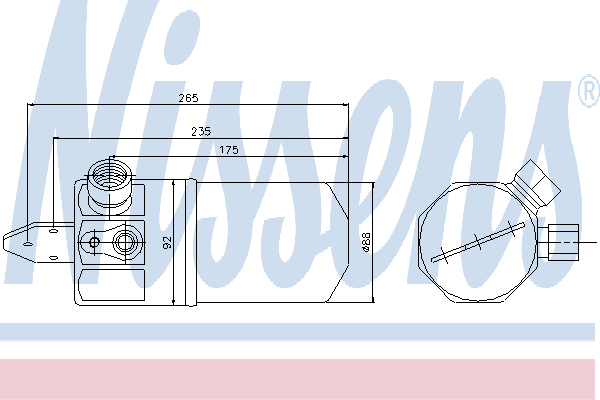 95318 Nissens receptor-secador del aire acondicionado