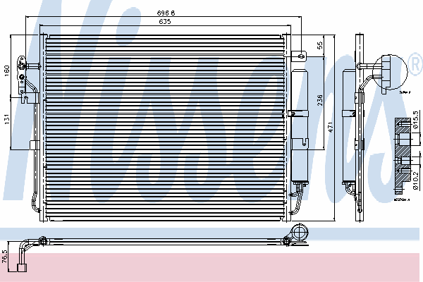 94962 Nissens condensador aire acondicionado