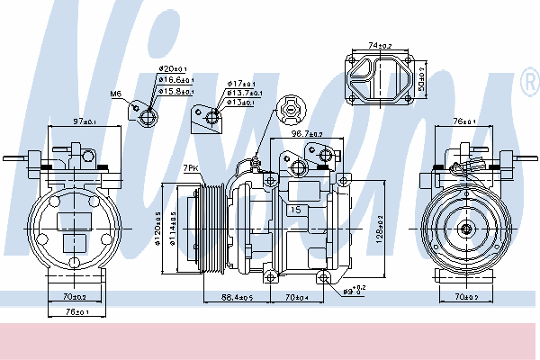 89301 Nissens Compresor climatizador