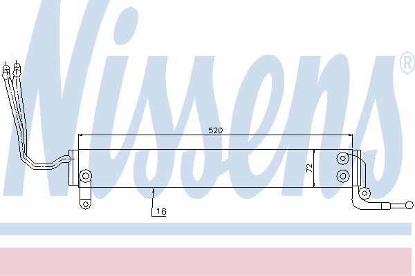 Radiador de aceite 90631 Nissens
