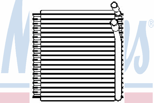 Evaporador, aire acondicionado 92129 Nissens