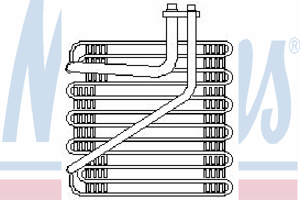 Evaporador, aire acondicionado 92138 Nissens