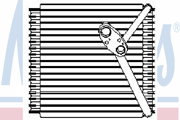 92035 Nissens evaporador, aire acondicionado